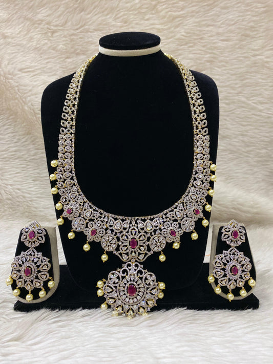 Gj Long Necklace Set